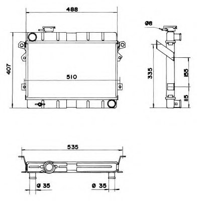 NRF 52213 Radiator, engine cooling